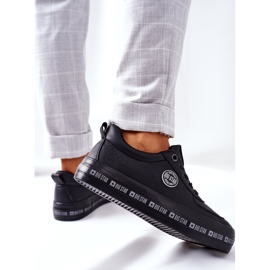 Leather Sneakers On The Big Star II274074 Black Platform 1 Leather Sneakers On The Big Star II274074 Black Platform 1