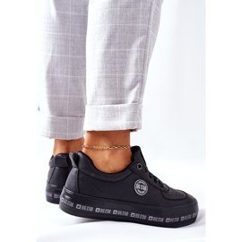 Leather Sneakers On The Big Star II274074 Black Platform 2