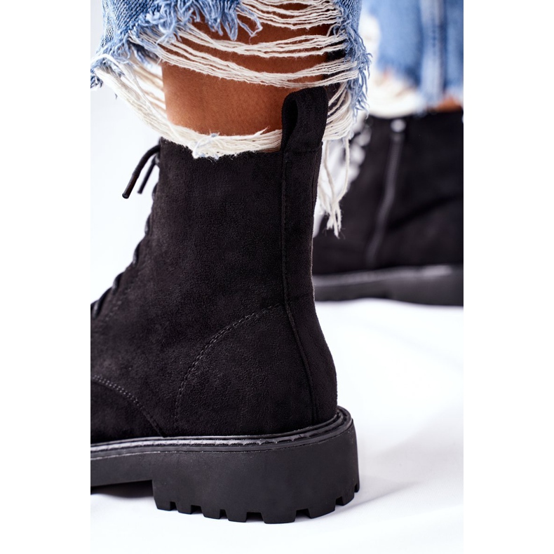 PS1 Suede Boots Zipper Black Belados 1