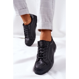 Women's Leather Sneakers Big Star II274029 Black 2