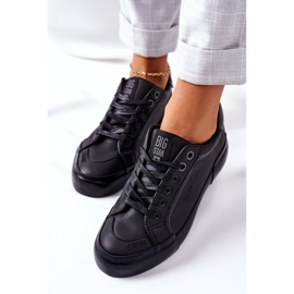 Women's Leather Sneakers Big Star II274029 Black 1