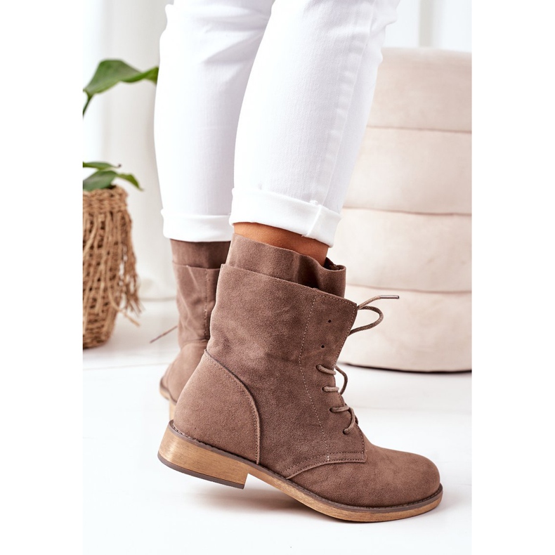 PS1 Boots With Double Uppers Light Brown Violetta khaki 1