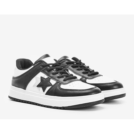 Black and white sneakers with stars Polja 1
