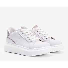 Beige sneakers with chunky Aliccer soles 1