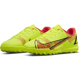 Nike Mercurial Vapor 14 Academy Tf Jr CV0822-760 soccer shoes yellow yellow 3