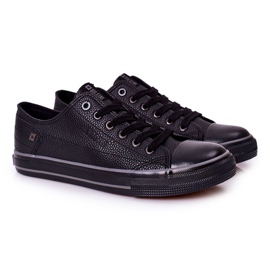 Men's Leather Sneakers Big Star II174002 Black 1