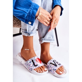 Women's Slippers Big Star Love White DD274A256 1