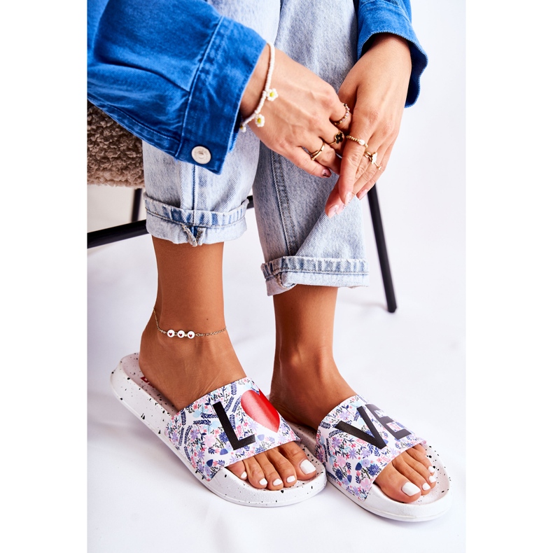 Women's Slippers Big Star Love White DD274A256 1