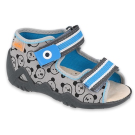 Befado yellow children's shoes 350P017 blue grey 1 Befado yellow children's shoes 350P017 blue grey 1