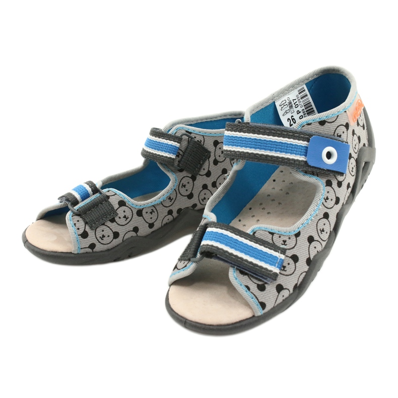 Befado yellow children's shoes 350P017 blue grey 3 Befado yellow children's shoes 350P017 blue grey 3