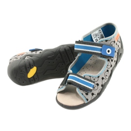 Befado yellow children's shoes 350P017 blue grey 4