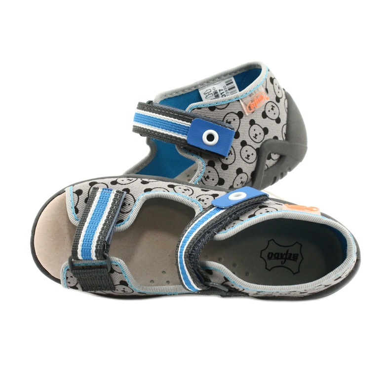 Befado yellow children's shoes 350P017 blue grey 5 Befado yellow children's shoes 350P017 blue grey 5