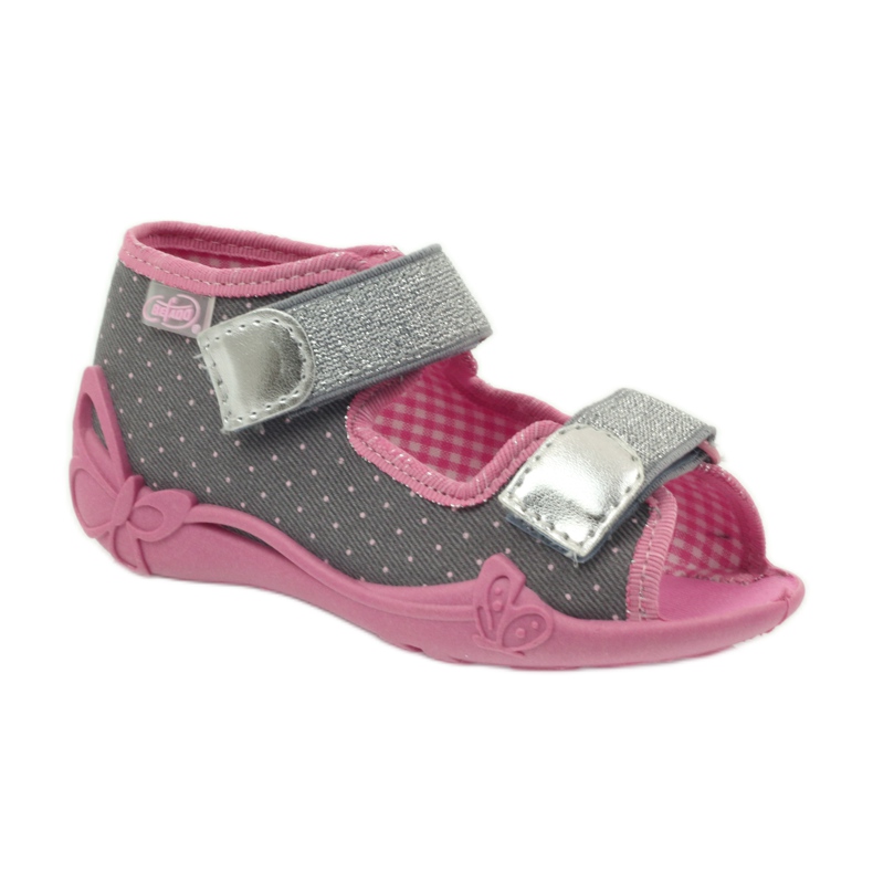 Befado children's shoes 242P082 pink grey 2 Befado children's shoes 242P082 pink grey 2
