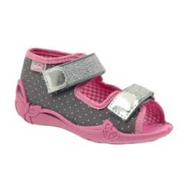 Befado children's shoes 242P082 pink silver grey 4