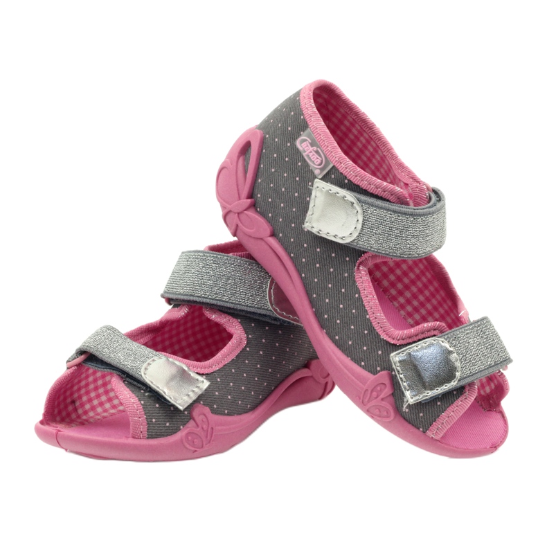 Befado children's shoes 242P082 pink silver grey 7