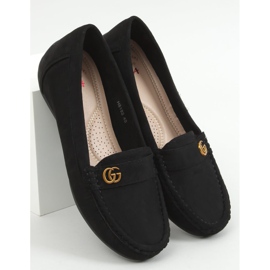 Black Women's black loafers H8192 Negro 1