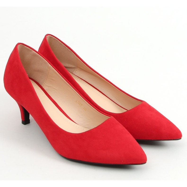 Women's high heels red L387 Red 1