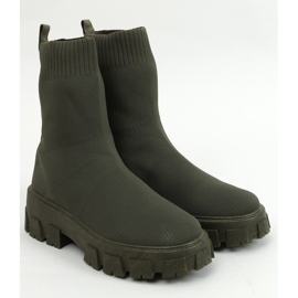 Green sock boots PP01P Green 1