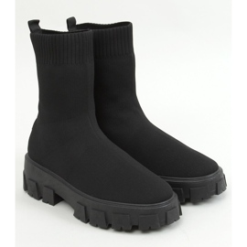 Black PP01P Black sock boots 1