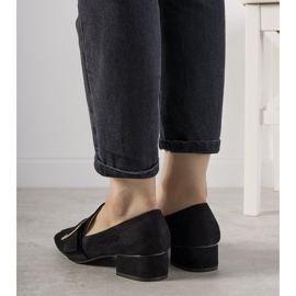 Black pumps on a post with a Next buckle 1