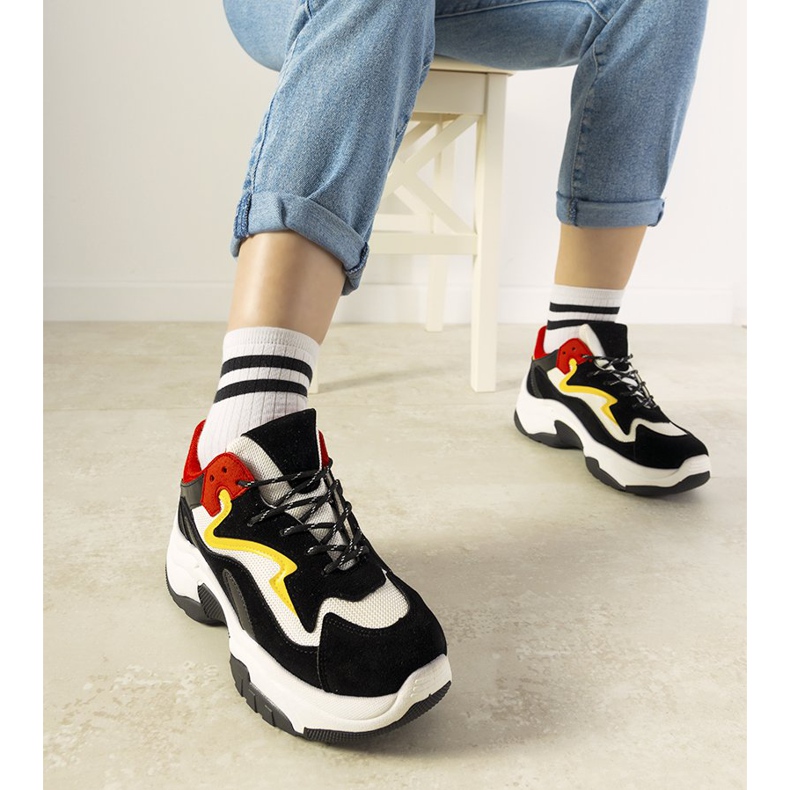 PA1 Black sneakers on a high Monica sole 1 PA1 Black sneakers on a high Monica sole 1