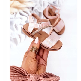 FR1 Children's Sandals With Sequins Pink Blake 2