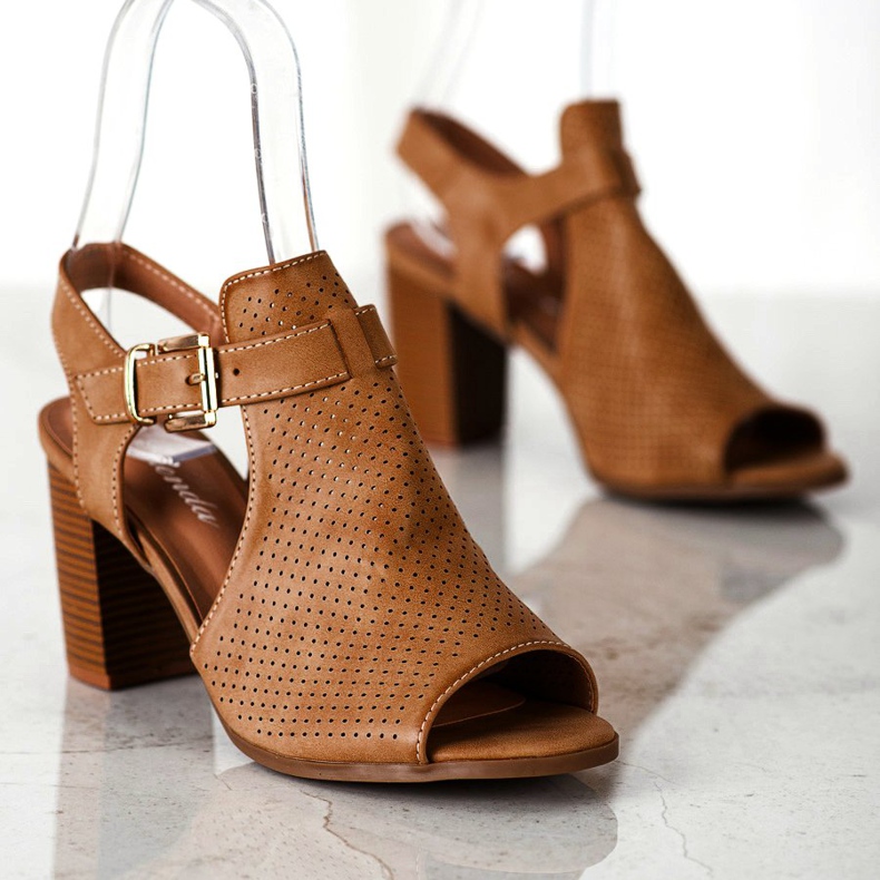 Renda Built Sandals With Eco Leather brown 1