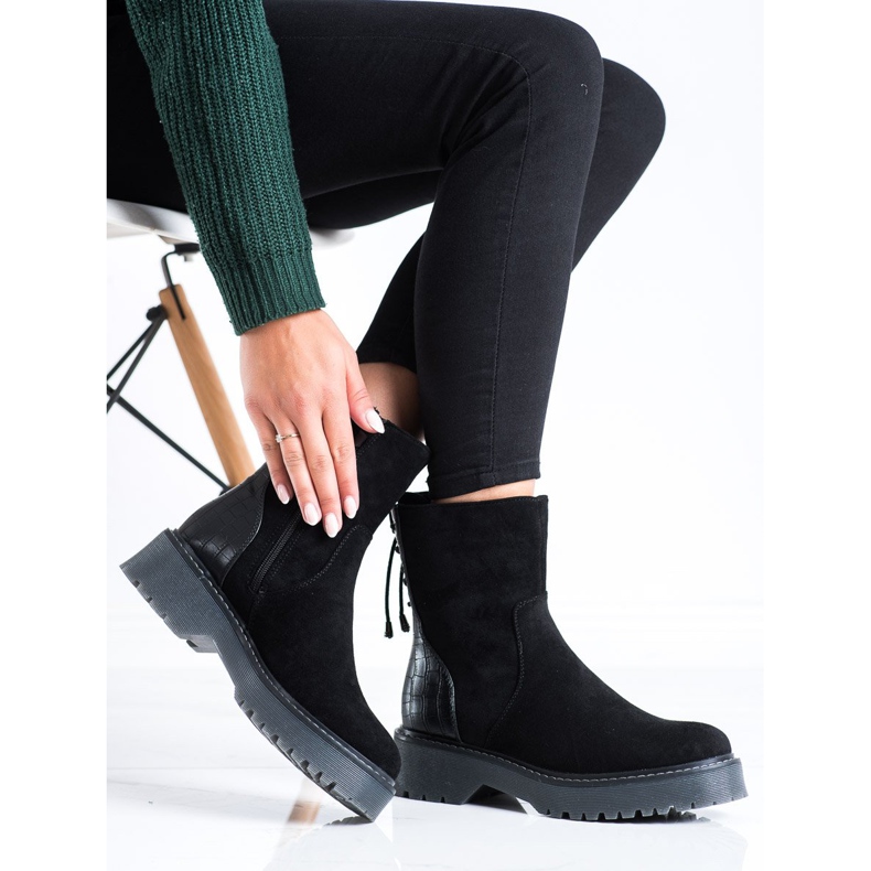 J. Star Suede Workers With Binding black 2