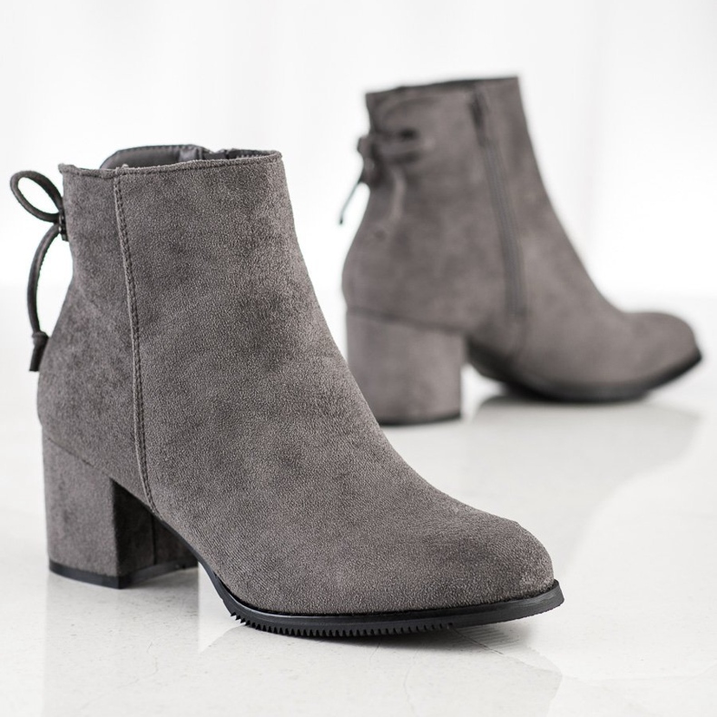 J. Star Boots With Binding grey 1