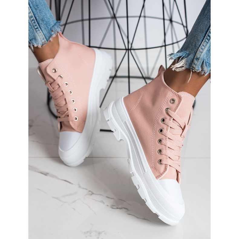 Goodin High Pink Sneakers 2