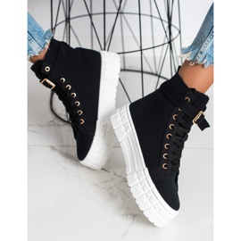 Goodin Sneakers On Paltform With A Pocket black 2