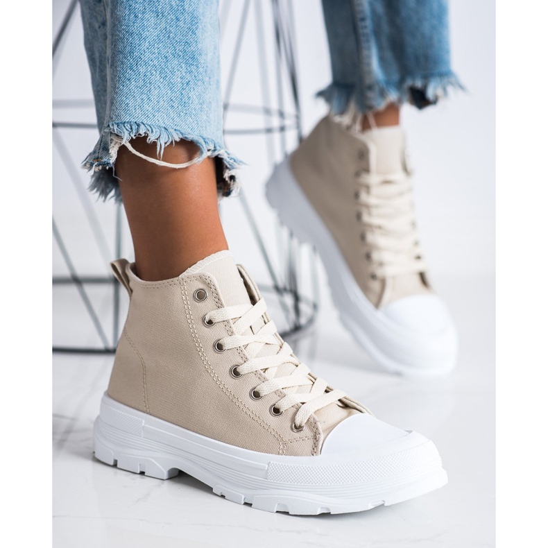 Goodin High Beige Sneakers 2