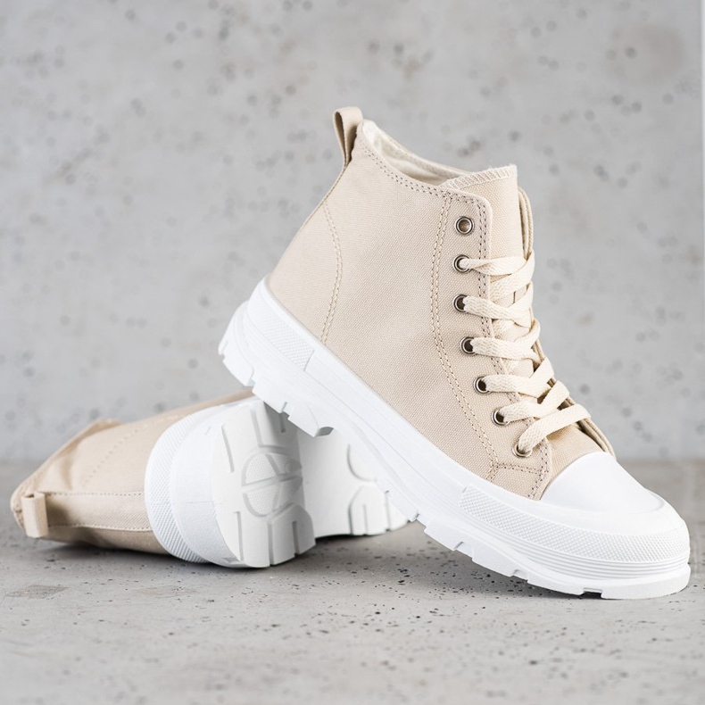 Goodin High Beige Sneakers 1