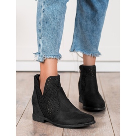 Filippo Spring openwork boots black 1