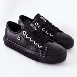 Children's Leather Sneakers Big Star FF374304 Black 2