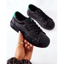 Children's Leather Sneakers Big Star DD374147 Black 1