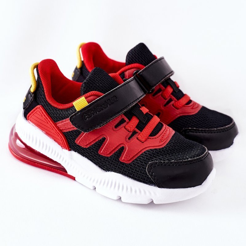 Children's sports shoes with Velcro ABCKIDS Black-Red 2 Children's sports shoes with Velcro ABCKIDS Black-Red 2