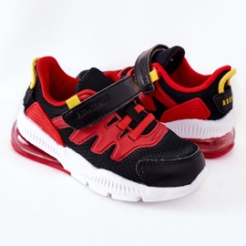 Children's sports shoes with Velcro ABCKIDS Black-Red 1 Children's sports shoes with Velcro ABCKIDS Black-Red 1