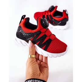 Children's sports shoes with ABCKIDS red knob black 6