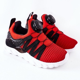 Children's sports shoes with ABCKIDS red knob black 2