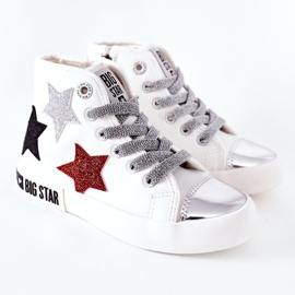 Children's High Sneakers With a zipper Big Star II374029 White 2