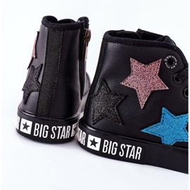 Children's High Sneakers With a Zipper Big Star II374028 Black multicolored 1