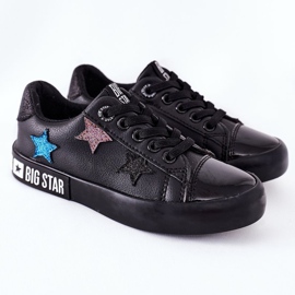 Children's Leather Sneakers Big Star II374031 Black 2