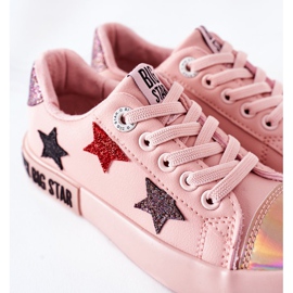 Children's Leather Sneakers Big Star II374033 Pink 1