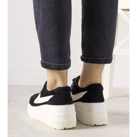 Black sports sneakers with a high Chillout sole 1 Black sports sneakers with a high Chillout sole 1
