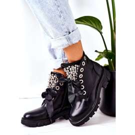 PS1 Warm Workers With Metal Pearls Black Perla 3