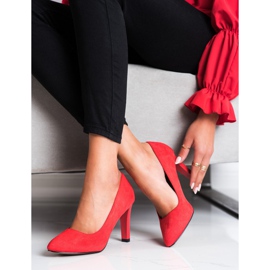 Sabatina Classic high-heeled pumps red 3