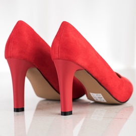Sabatina Classic high-heeled pumps red 1