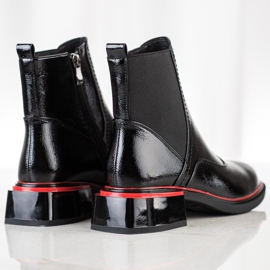 Filippo Black Booties On A Zipper 1