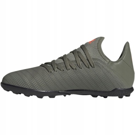 Adidas X 19.3 Tf Jr EF8375 football boots khaki 5